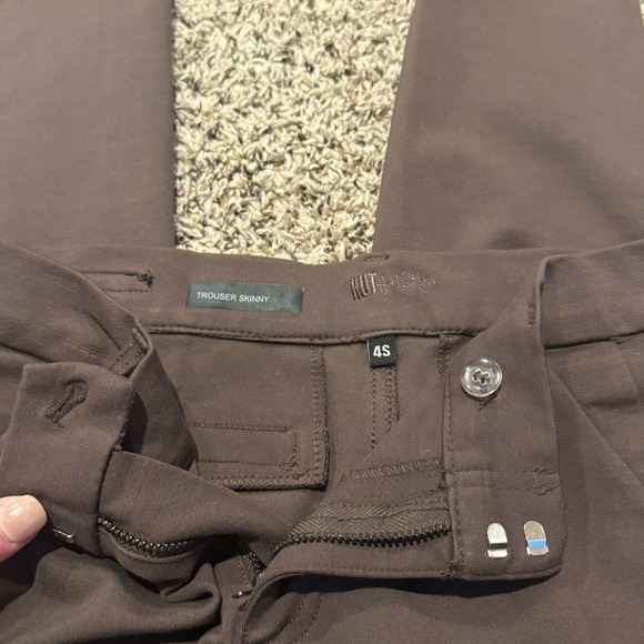 Kut From the Kloth Skinny Trousers Women’s Brown Work Pants with Stretch Size 4S - Picture 12 of 14